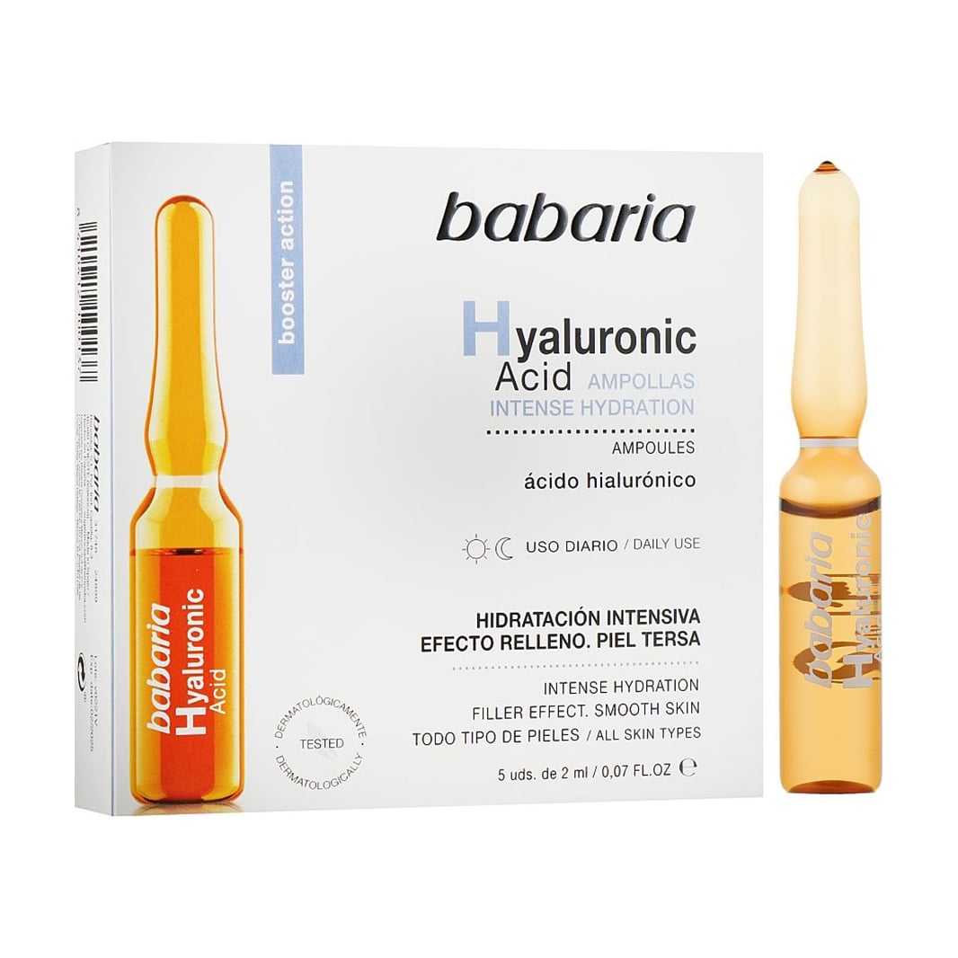 Ампули для обличчя Babaria Hyaluronic Acid Ampoules з гіалуроновою кислотою, 5*2 мл